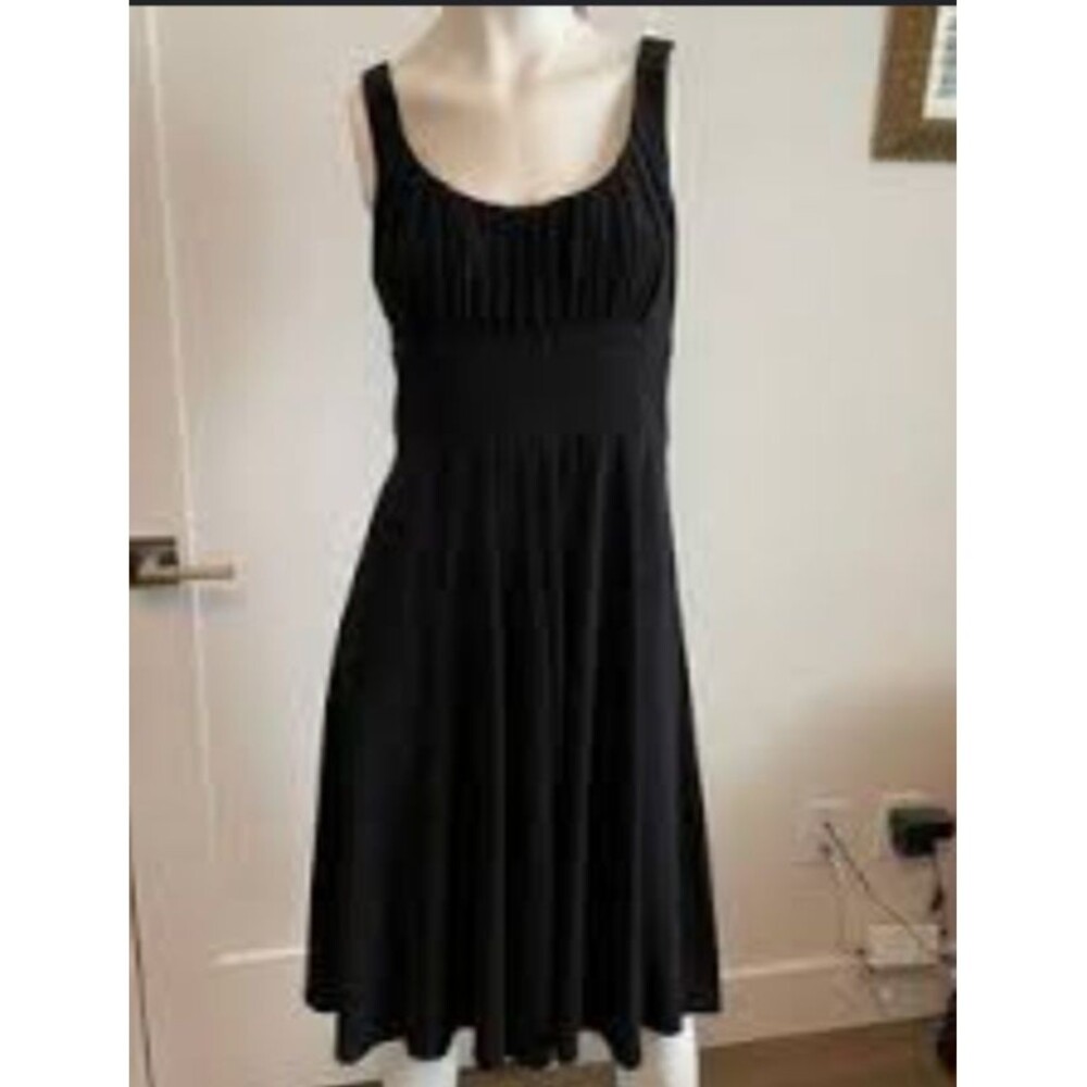 NWT Joseph Ribkoff Midi Dress Ruched Empire Waist Pleated Flowy Cocktail Party 6